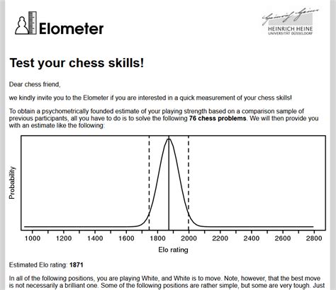 chess elo rating test